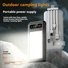 15W Fast Charging 20000mAh Power Bank Built Cables Usb Ports Charger Powerbank Emergency Power Supply for Iphone with Led Light 1