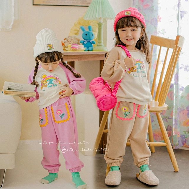 Kids Tracksuit 2023 Spring Girls Loungewear Children Clothing Set Costume  Kids Sport Suits For Teens Girls Clothes - Children's Sets - AliExpress