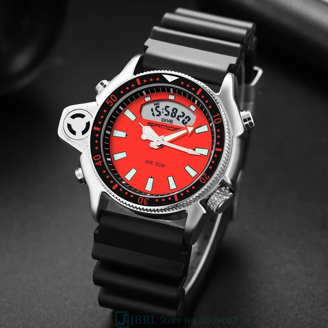 New Sports Watch For Men Outdoor Military 50M Waterproof Back Light Shock Clock Fashion Male Quartz Wristwatch Relogio Masculino 