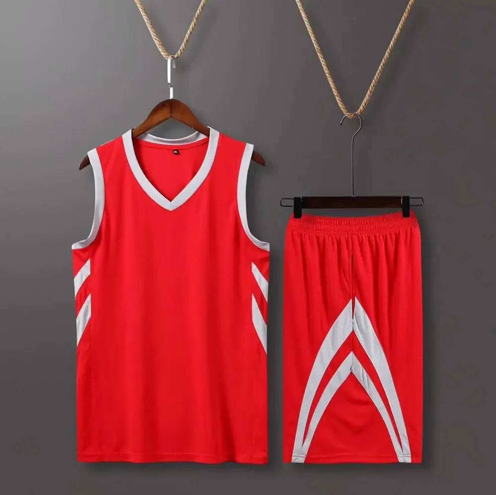 Basketball Jersey Set for Men Blank High Quality Sports Clothes College Man Training Basketball Uniforms Sportswear