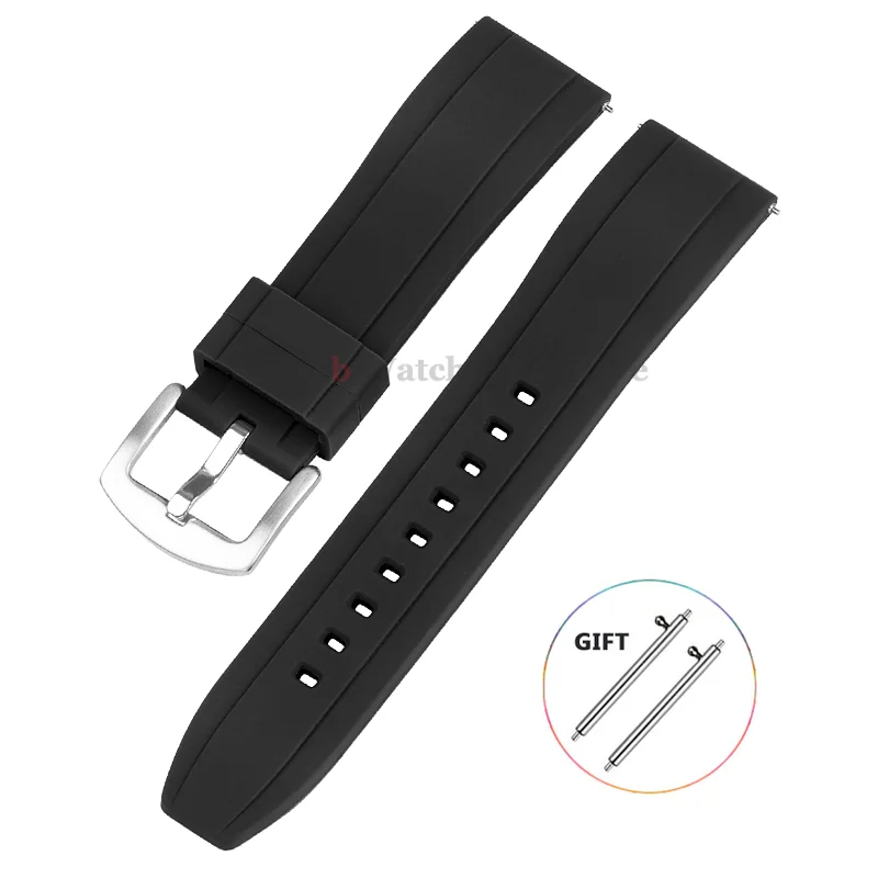 Universal Waterproof Sport Silicone Watch Band with Quick Release - Rubber Strap