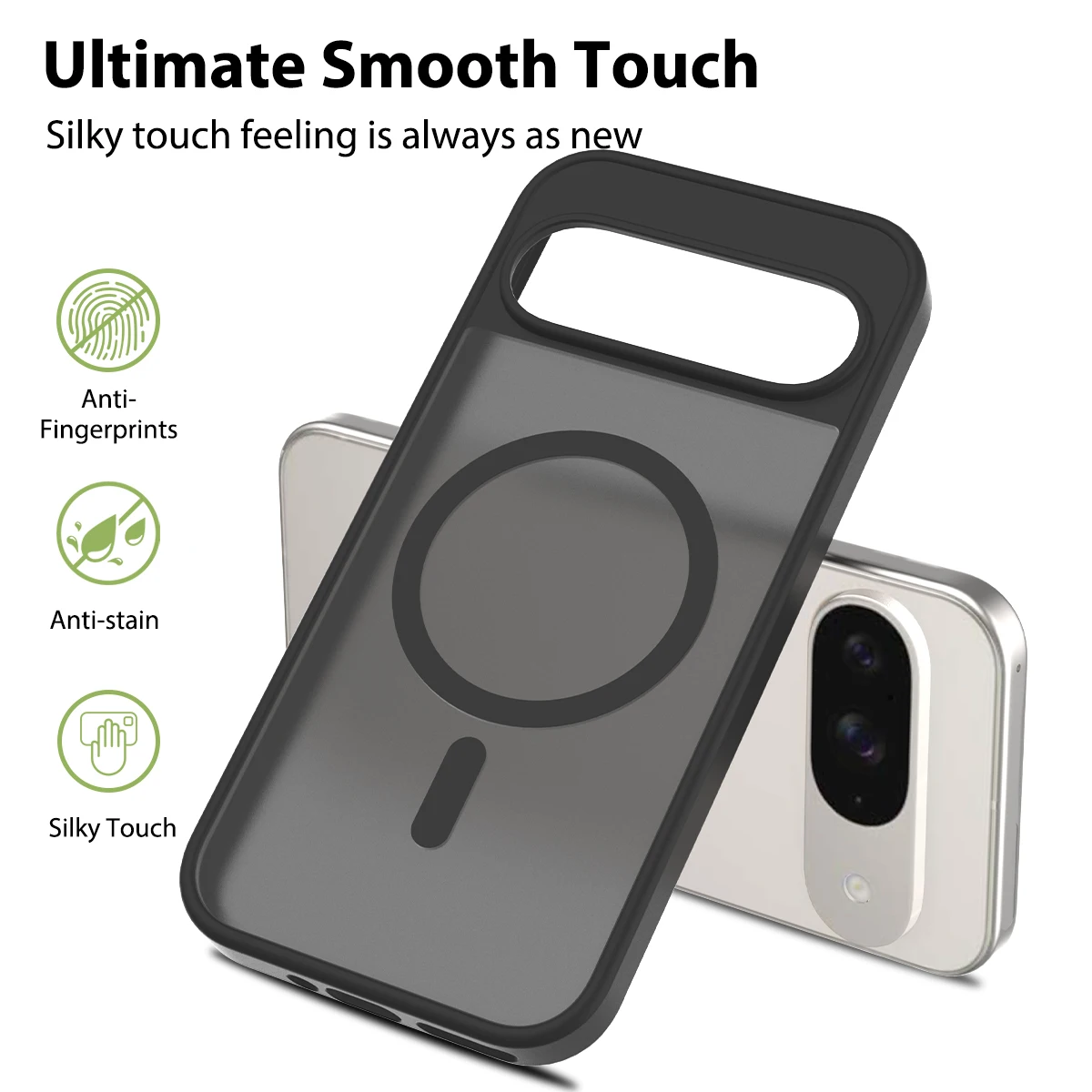 Sleek MagSafe-Compatible Shockproof Case - Silky Smooth Touch with Wireless Charging