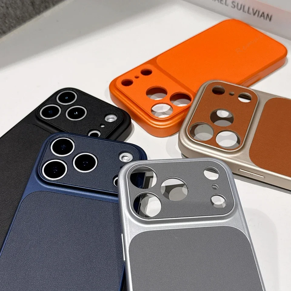 Luxury Retro Leather Shockproof Phone Case - Hard Protector Cover