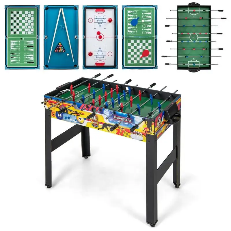 20184-311e19.jpg 12-in-1 Combo Game Table Set with Foosball Air Hockey Pool Chess and Ping Pong