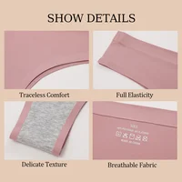 3 pièces sans couture Maillard culotte Ultra-mince culotte brésilienne femmes glace sous-vêtements en soie culotte Sexy taille basse string femme solide 3