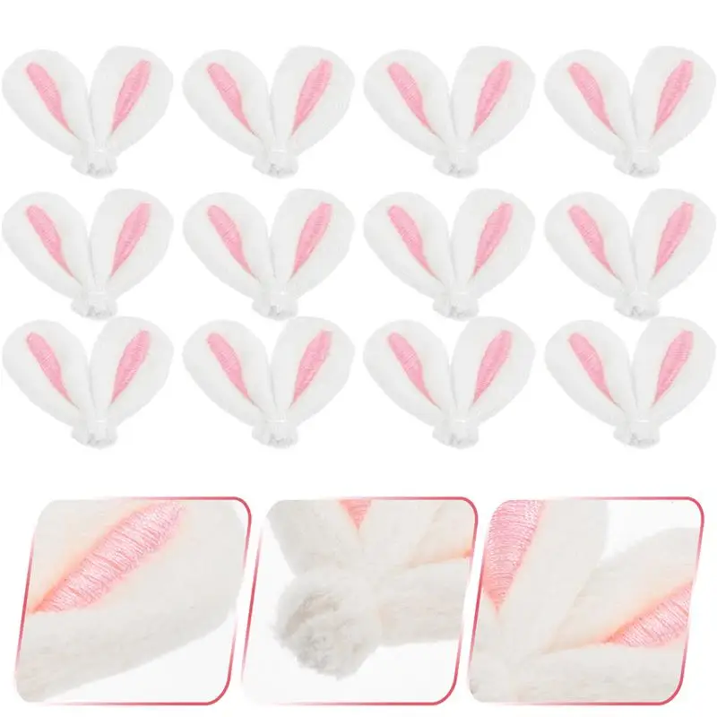 

20pcs Adorable Rabbit Ear Hairpin Decor Hair Clip Making Bunny Accessories DIY Craft