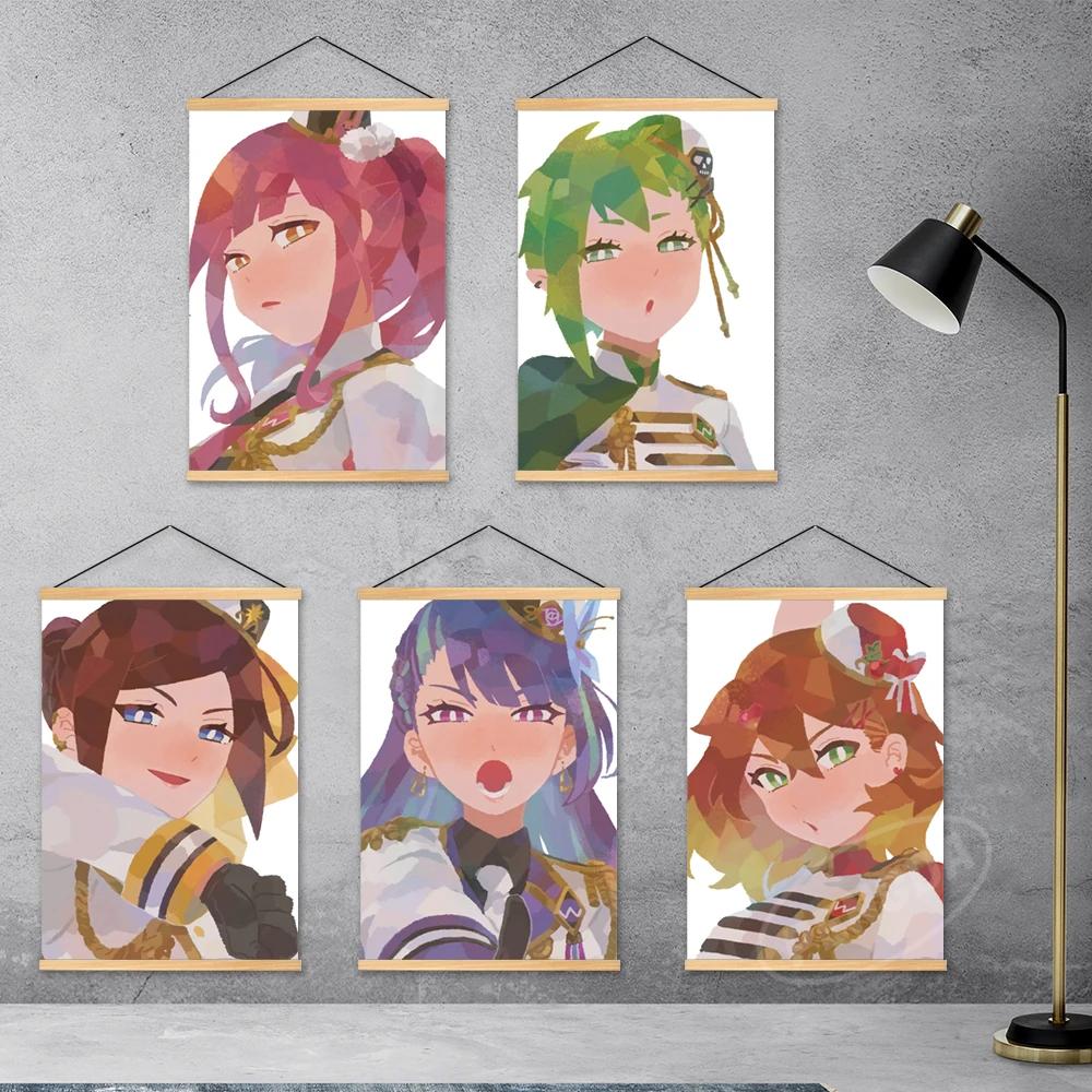 

Canvas Macross Delta Home Decor Gunslinger Wall Art Prints Mikumo Guynemer Wooden Hanging Anime Painting Poster Modular Pictures