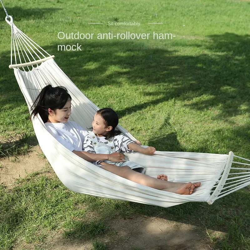 OLEVO Hammock Outdoor Swing Summer Camping Anti-tip Household Indoor Single Double Adult