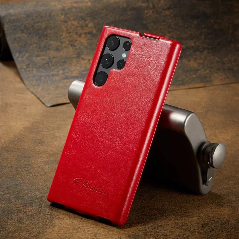 Premium Vertical Flip Leather Case - Anti-Knock Full Protection Cover