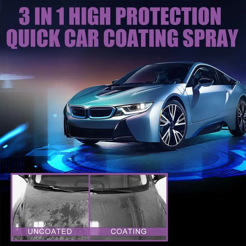 3 In 1 Quick Coating Spray High Protection Car Shield Coating Waterless Car  Wash Quick Car Coating Spray Easily Repair Paint - AliExpress