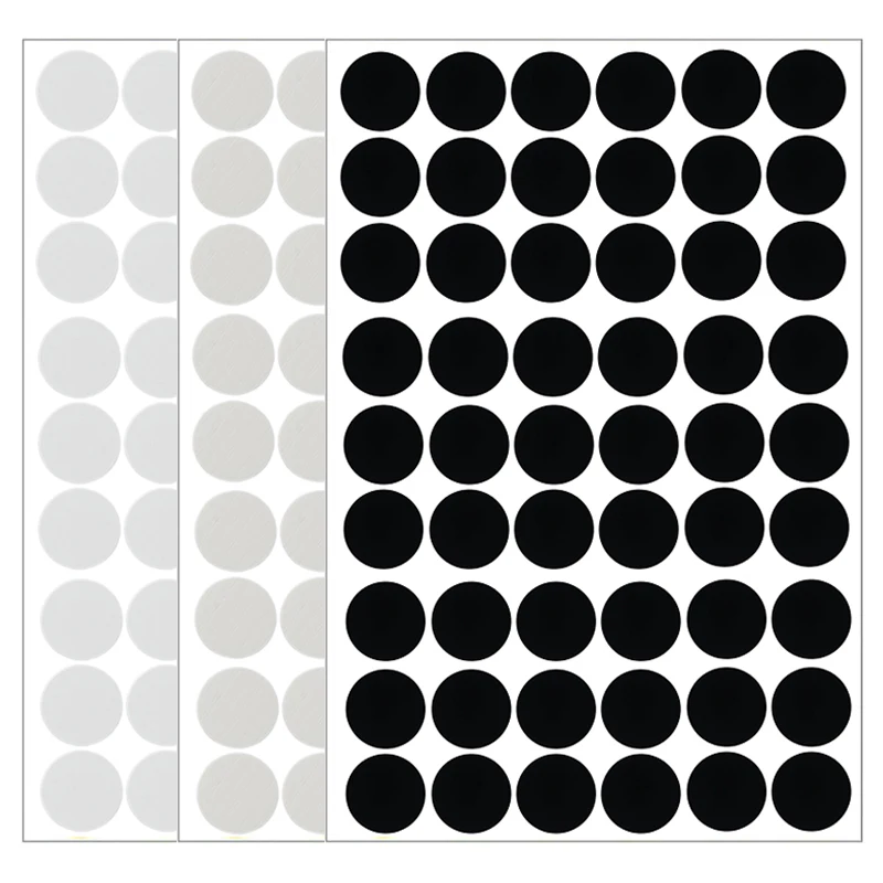 54/96/140Pcs Wooden Furniture Screw Cover Cap Stickers 12/15/21mm Self Adhesive Decorative Sticker For Desk Cabinet Drawer