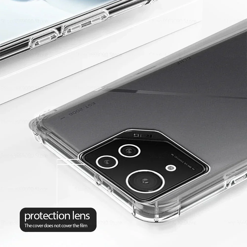 Soft TPU Transparent Shockproof Phone Case with Airbag Protection