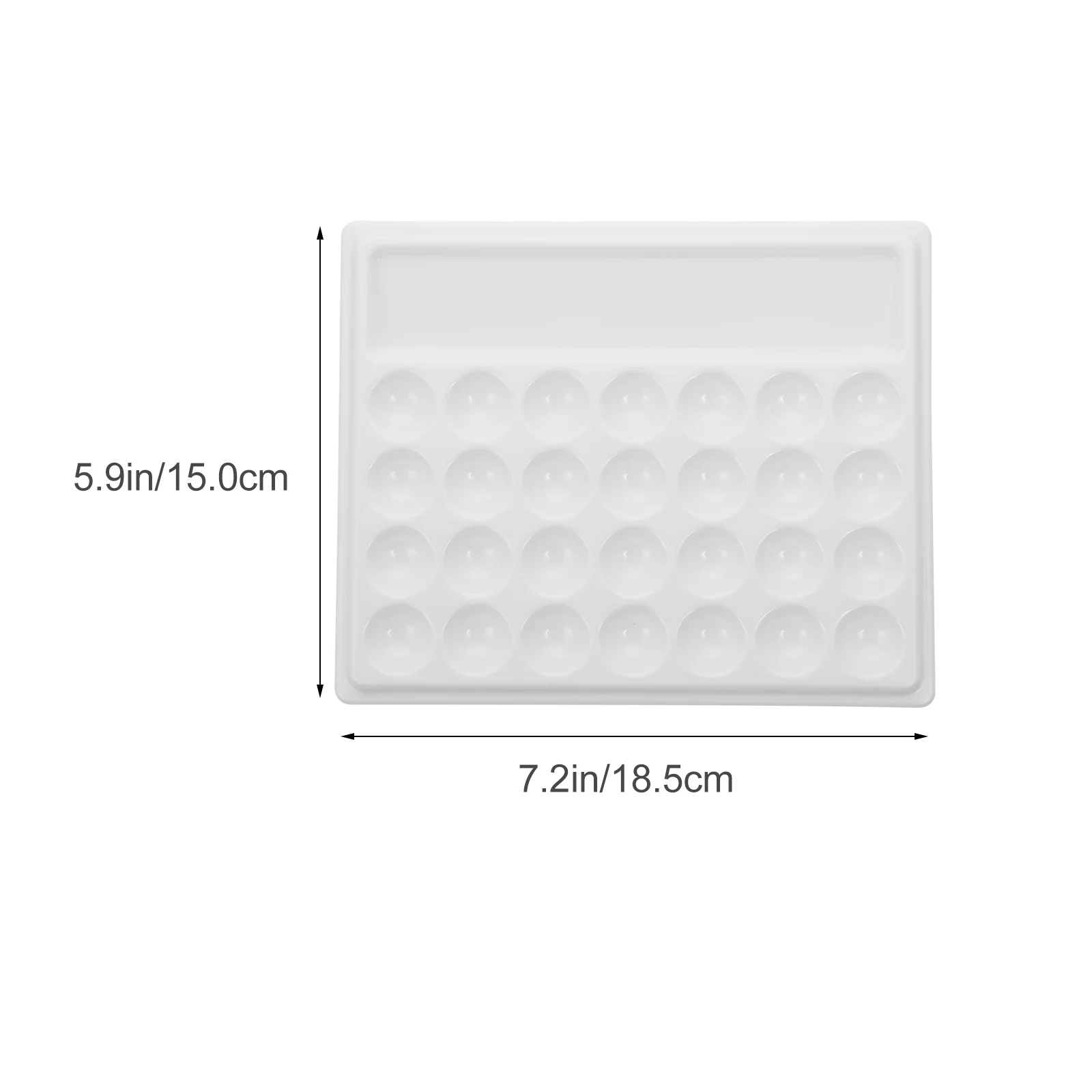 

Palette Paints White Spray Paint Palette Pigment Mixing Plate 28 Holes Pallet Painting Color Tray Student Stationery Multi