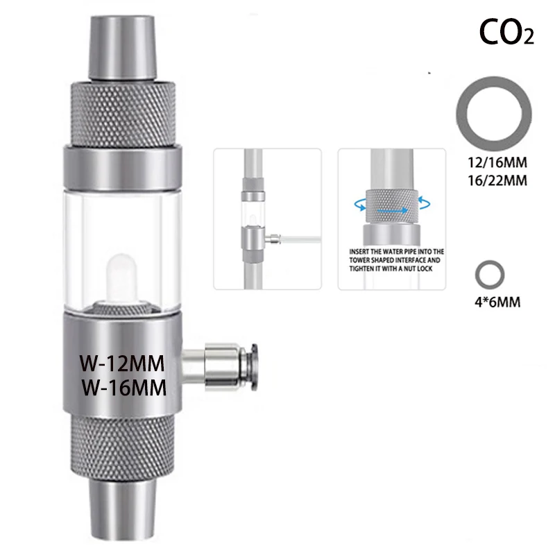 Aquarium DIYCO2 Diffuser Metal CO2 Nebulizer Fish Tank CO2 Steel Cylinder Generator Equipment Accessories External Diffuser aquarium co2 diffuser aquarium co2 generator aquarium co2 accessories