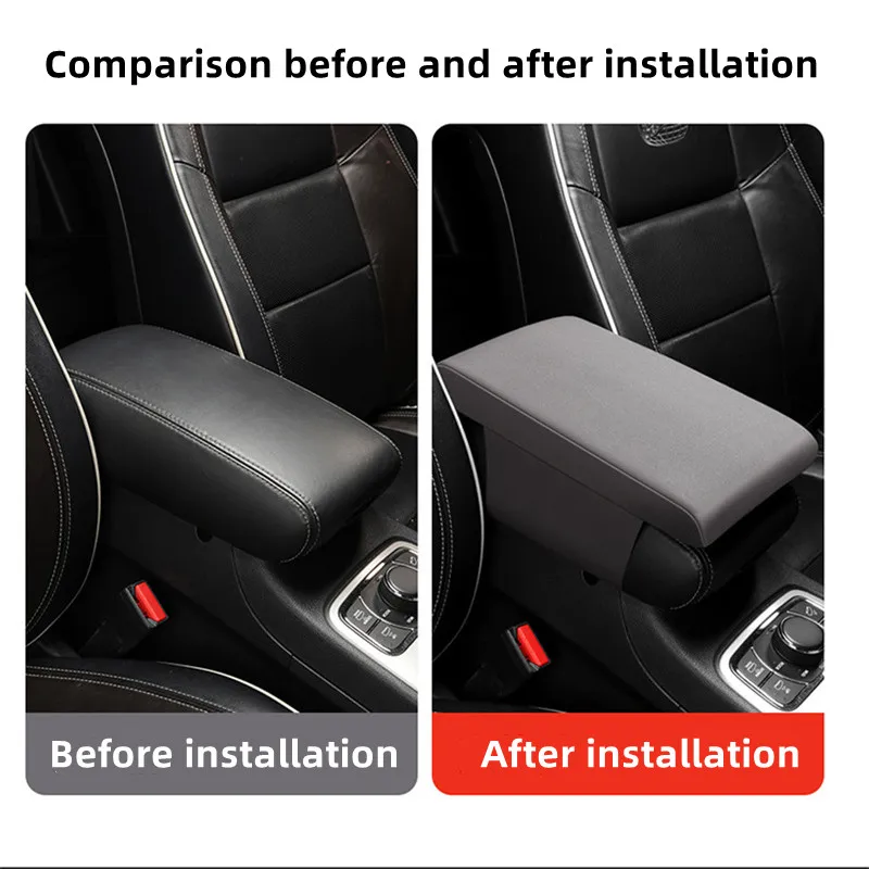 Car Armrest Box Height Pad Universal Memory Foam Center Armrest Protective Cushion Support