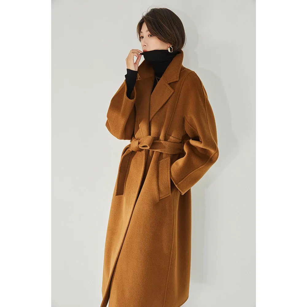 

DCARO 2022 WINTER DOUBLE-SIDE WOMENS LONG COATS CASHMERE