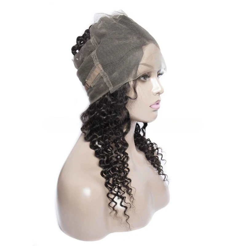 360 Lace Frontal Closure Deep Wave Human Hair Brazilian Remy Hair Soft and Silky For Women Deep Wave 360 Lace Closure