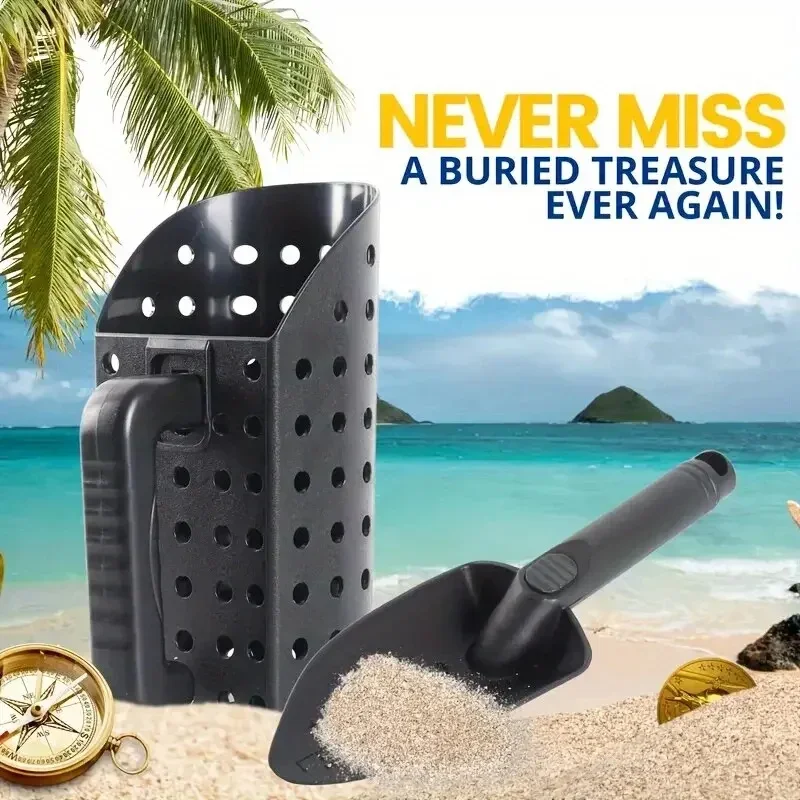 Plastic Metal Detector Sand Scoop Shovel Set Beach Gold Digging Filter Tool For Underground Metal Treasure Detect