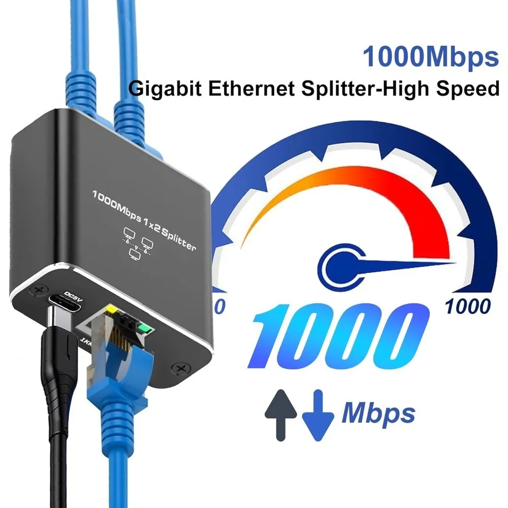 기가비트 이더넷 스위치 Rj45 분배기 LAN 기가비트 확장 어댑터 라우터 PC 노트북 TV 박스용 1000Mbps 네트워크 커넥터