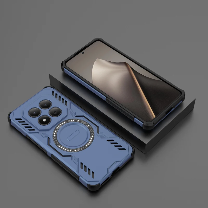 Shockproof Magnetic Adsorption Durable Phone Case with Heat Dissipation