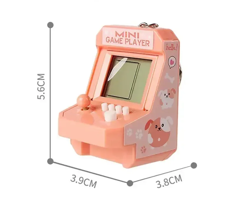 Mini Handheld Video Game Kids Retro Portable Nostalgic Classic Game Parent-Child Games Console Machine Fun Keychain Gifts 3