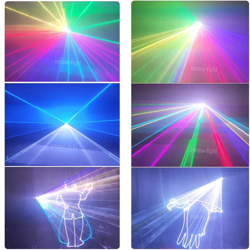 12W Full Color Animation Laser Lines Beam Scans DMX512 DJ Dance Bar Coffee Xmas Home Party Disco Effect Lighting Light System