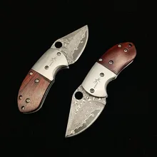 

2021Damascus Knife Outdoor Camping Survival EDC Pocket Defense Tool Tactical Hunting Mountain Folding Knife Fixed Blade