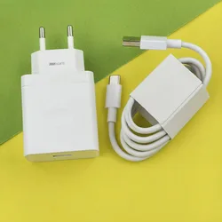 33W Supervooc Charger EU Fast Charging Power Adapter with USB Type - C Cable - EU Add Cable