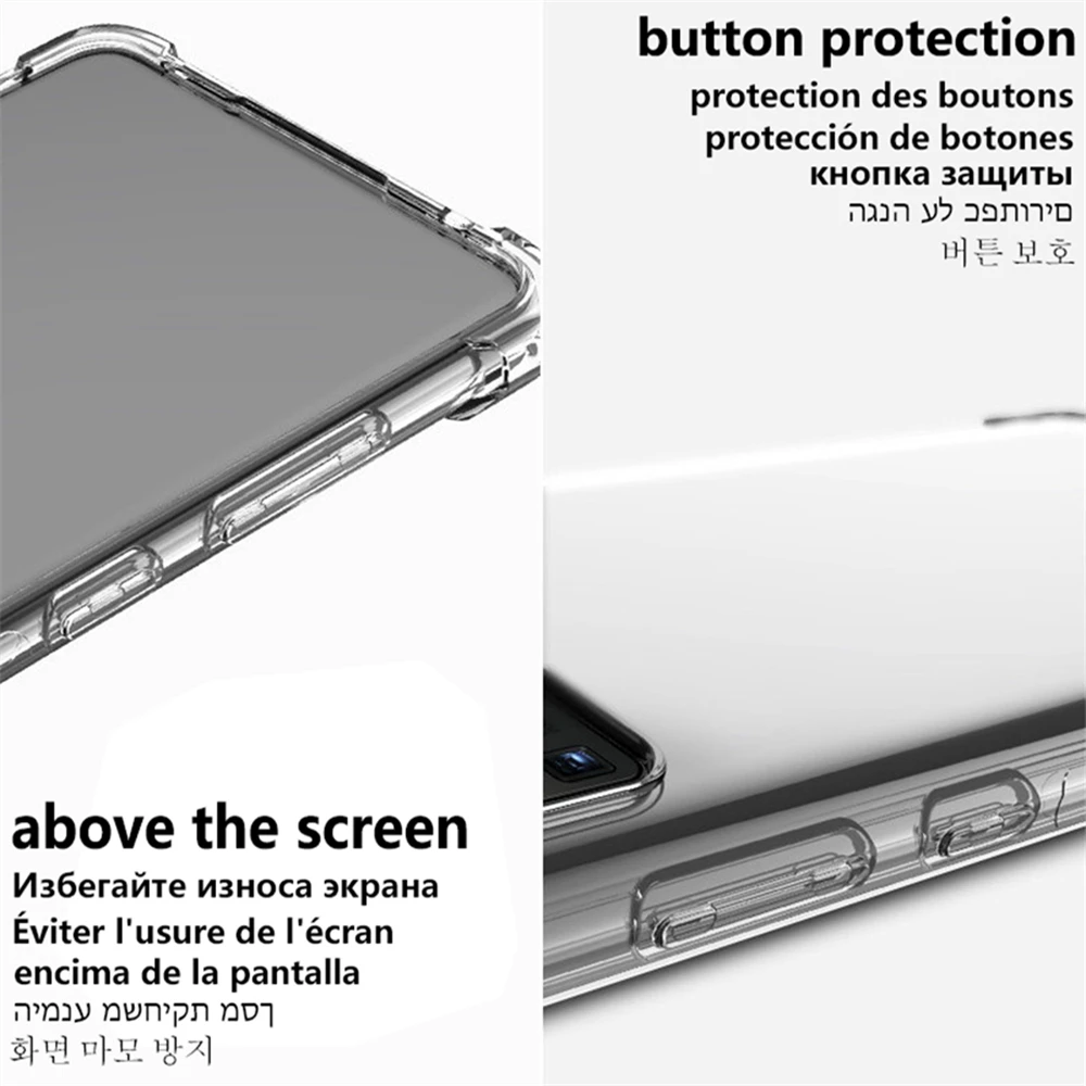 Shockproof Clear Soft Silicone Phone Case