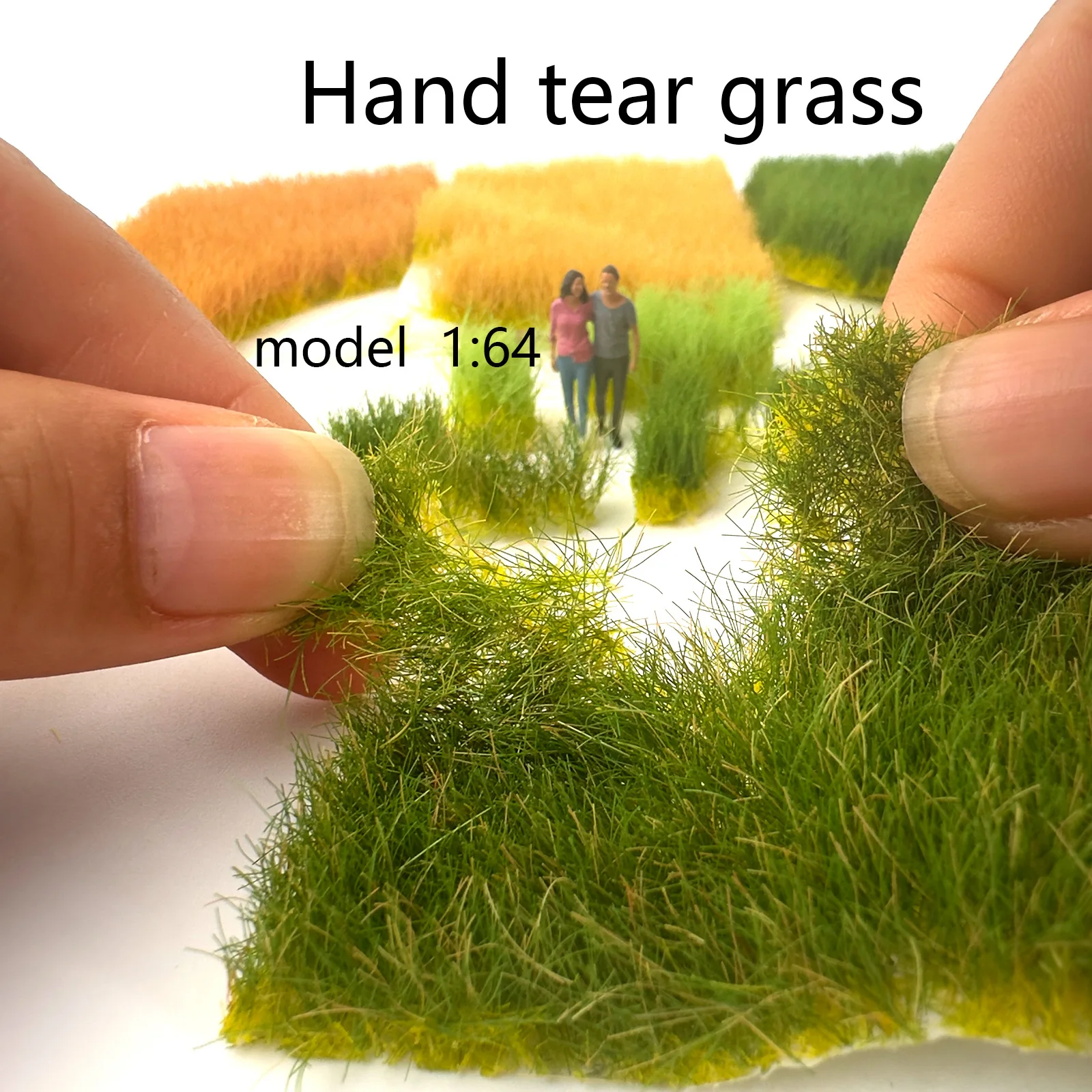12mm Hohe Statische Grasbüschel/Rasen-Modellbausätze, Künstliche Mikro-Pflanzen, Landschaftsmaterialien für Sandtisch-Layout und Diorama – Detail 1