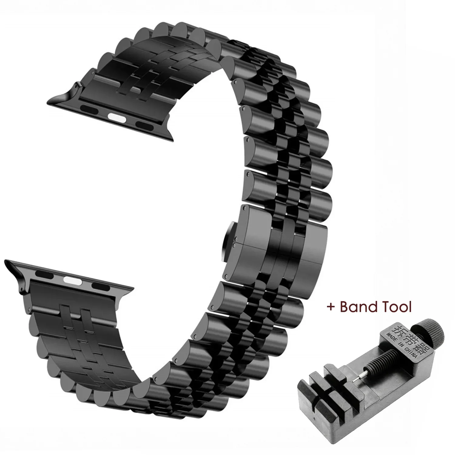 Premium Steel Strap for Apple Watch - Elegant Metal Replacement Bracelet