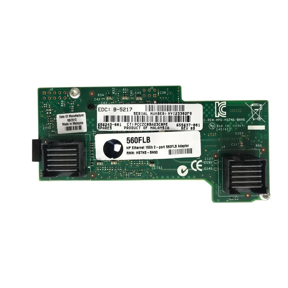 Original 655637-001 656243-001 For Hp Ethernet 10gb 560flb Adapter 