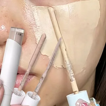 Correttore Viso con Spatola, Copertura Totale, Lunga Durata, Impermeabile, Base Liquida per Occhiaie e Imperfezioni
