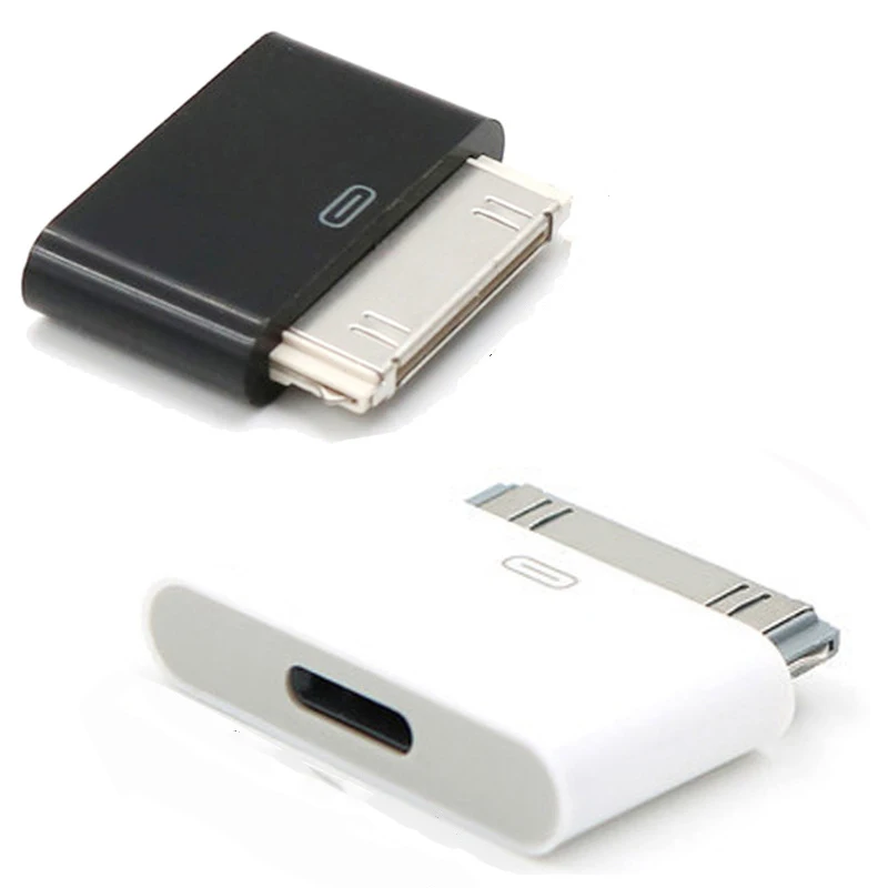 Lightning To 30Pin Adapter Female Charging Sync Converter for IPhone 4 4S IPad 2 3 IPod Touch 8Pin Male To 30 Pin Charger Cable