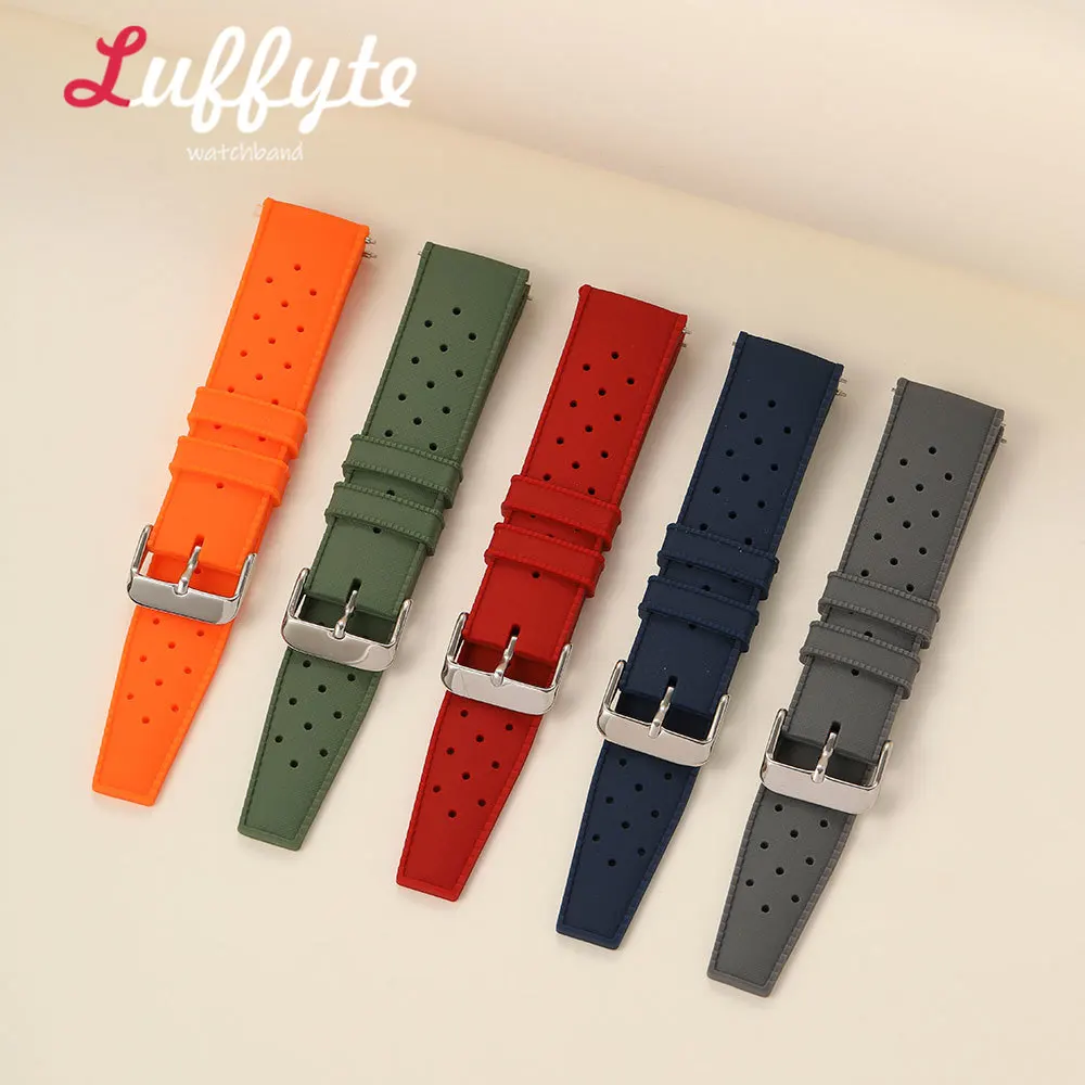 Versatile Soft Silicone Sport Watch Strap - Quick Release Wristband