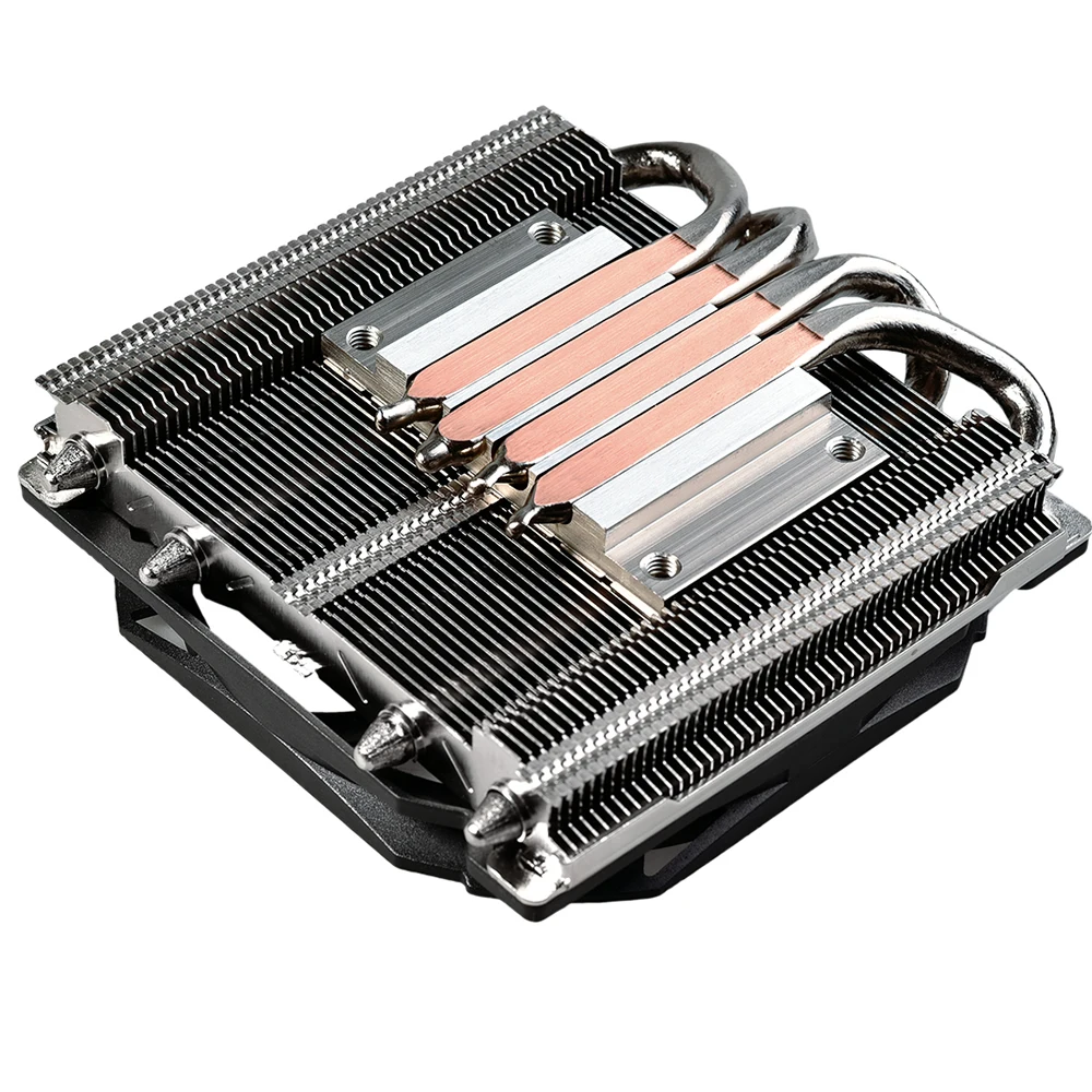Radiador de Cpu Id-cooling Perfil Baixo Super Slim Heatpipe 9cm 1u para Chassis a4 Lga1700 1200 Am4 Altura 30 mm - Imagem 2
