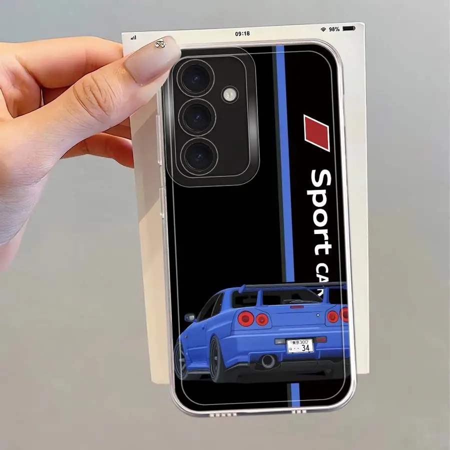 Soft Cover Phone Case with Sport Car Design