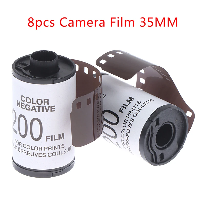 다채로운 네거티브 카메라 필름, ISO SO200 타입 135 컬러 필름, 35mm, 8 개