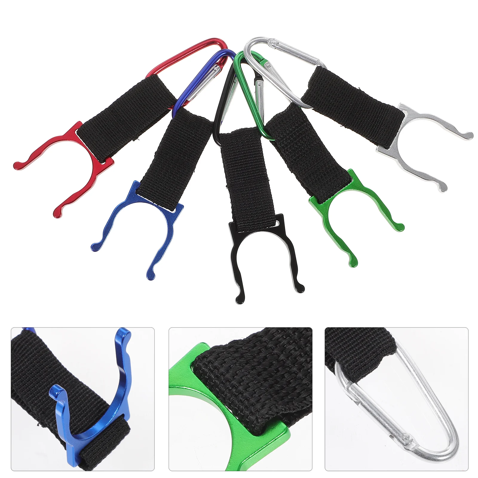 

10pcs Water Bottle Clip Hanging Bottle Buckle Clip Portable Water Bottle Ring Holder Keychain Belt for Outdoor Camping Hiking (