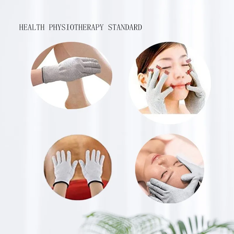 New TENS Massage Gloves Palm Massage Instrument EMS Pulse Portable Beauty Massage Physiotherapy Gloves