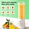 Portable Blender 40W Rechargeable Mini Juicer Personal Drink Mixer Powerful 10 Sharp Blades Smoothie Blender Food Handheld Mixer 2