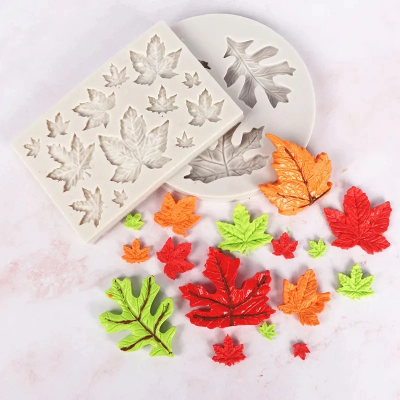 3D Sugarcraft Maple Leaf Mold Silicon Moulds Fondant Mold Cake Decorating Tools Chocolate Silicone Molds for Baking Mould 2025