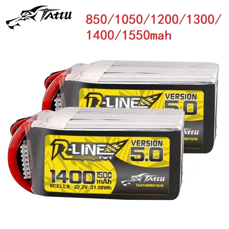 

1Pcs TATTU-R-LINE 5.0 850/1050/1200/1300/1400/1550mAh 150C LiPo Battery For RC Helicopter Quadcopter FPV Racing Drone Parts