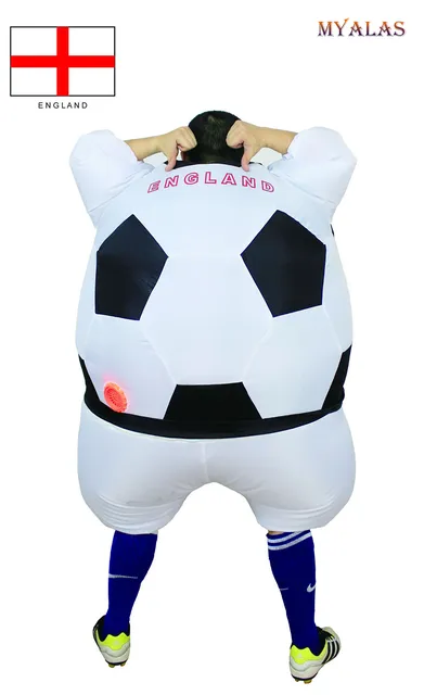 Costume de ballon de football gonflable pour adultes drôle de costume de  football gonflé pour pom-pom girls Qatar Coupe du monde Halloween Cosplay