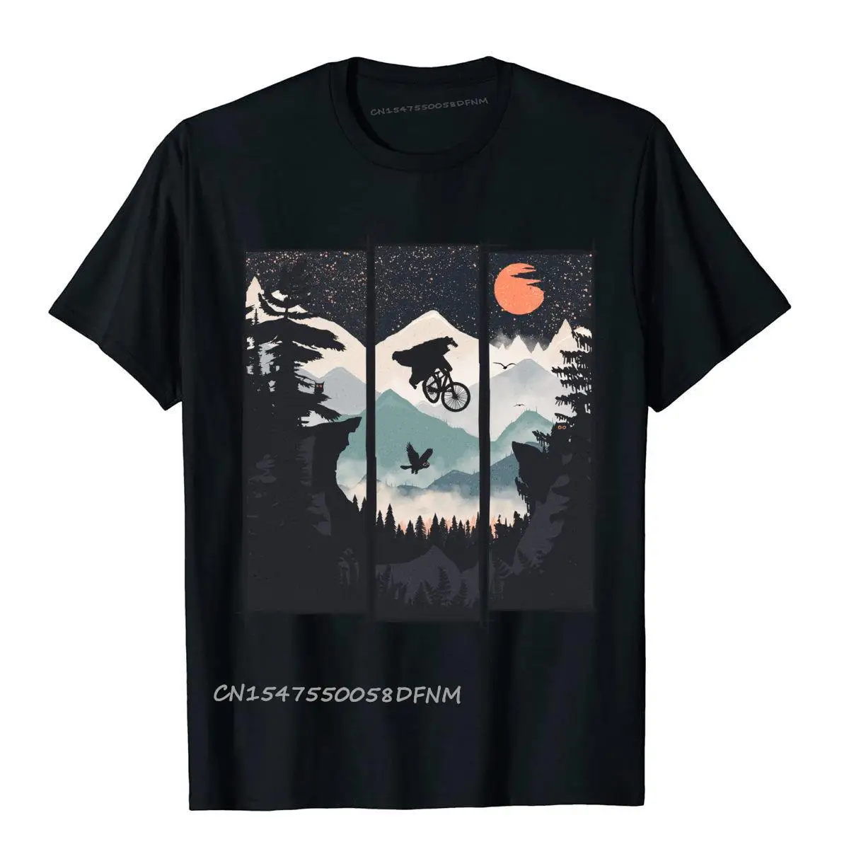 

100% Premium Cotton Slim Fit Tops Shirts Hip Hop Man T Shirts MTB Bear Rider Gothic