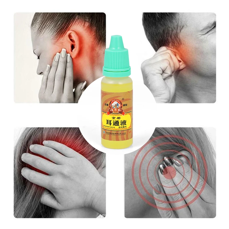 15ml Ear Acute Otitis Drops Chinese Herbal Medicine Earwax Remover for Ear Tinnitus Deafness