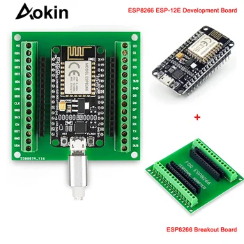 ESP8266 zestaw ESP-12E płytka rozwojowa ESP8266 tabliczka zaciskowa GPIO 1 na 2 dla ESP8266 ESP-12E NodeMCU płytka rozwojowa