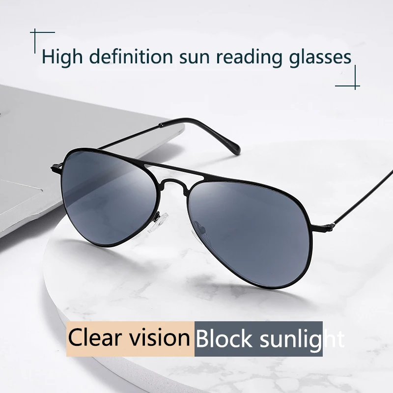 Shatar Double Light Reading Glasses Both Near And Far For Men Women Sunglasses Anti Blue Light And UV Protection Can Walk With Y 2