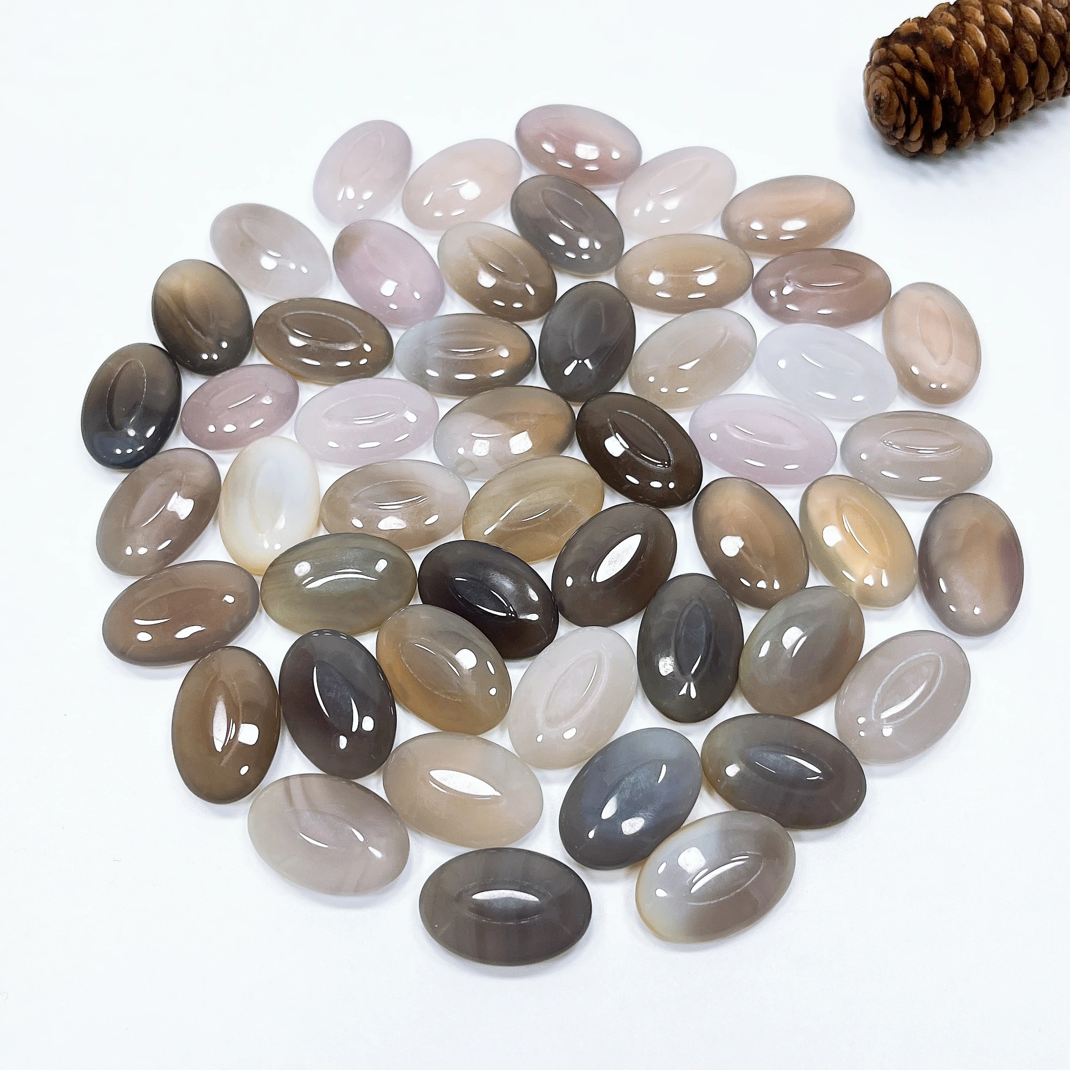Natural Agate Crystal Pocket Palm Stone Thumb Toy Hot Compress Forgetting Worries Healing Health Home Garden Decoration Gift
