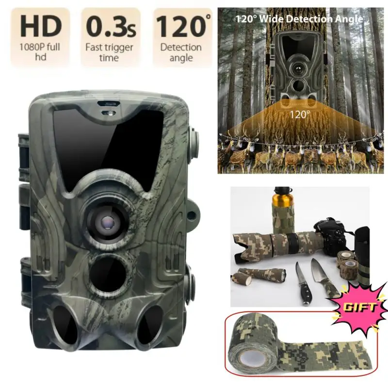 

Suntekcam HC-801A Hunting Camera With 5000Mah Lithium Battery 24MP 64GB Trail Camera IP65 Photo Traps 0.3s 940nm Wild Camera